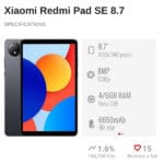 تبلت شیائومی مدل Redmi Pad SE ظرفیت 128 گیگابایت رم 4 گیگابایت 8,7 اینچ Xiaomi Redmi Pad SE 128GB ram 4GB 8,7inch WiFi - Image 8